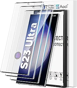 Best Screen Protectors for Samsung Galaxy S23 Ultra ( AACL 3D Curved Tempered Glass Screen Protector ) 