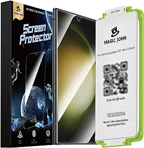 Best Screen Protectors for Samsung Galaxy S23 Ultra ( MAGIC JOHN Screen Protector ) 