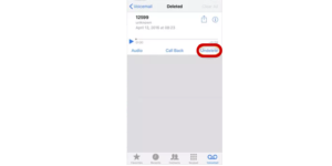 Go to Undelete and Retrieve Deleted Voicemail